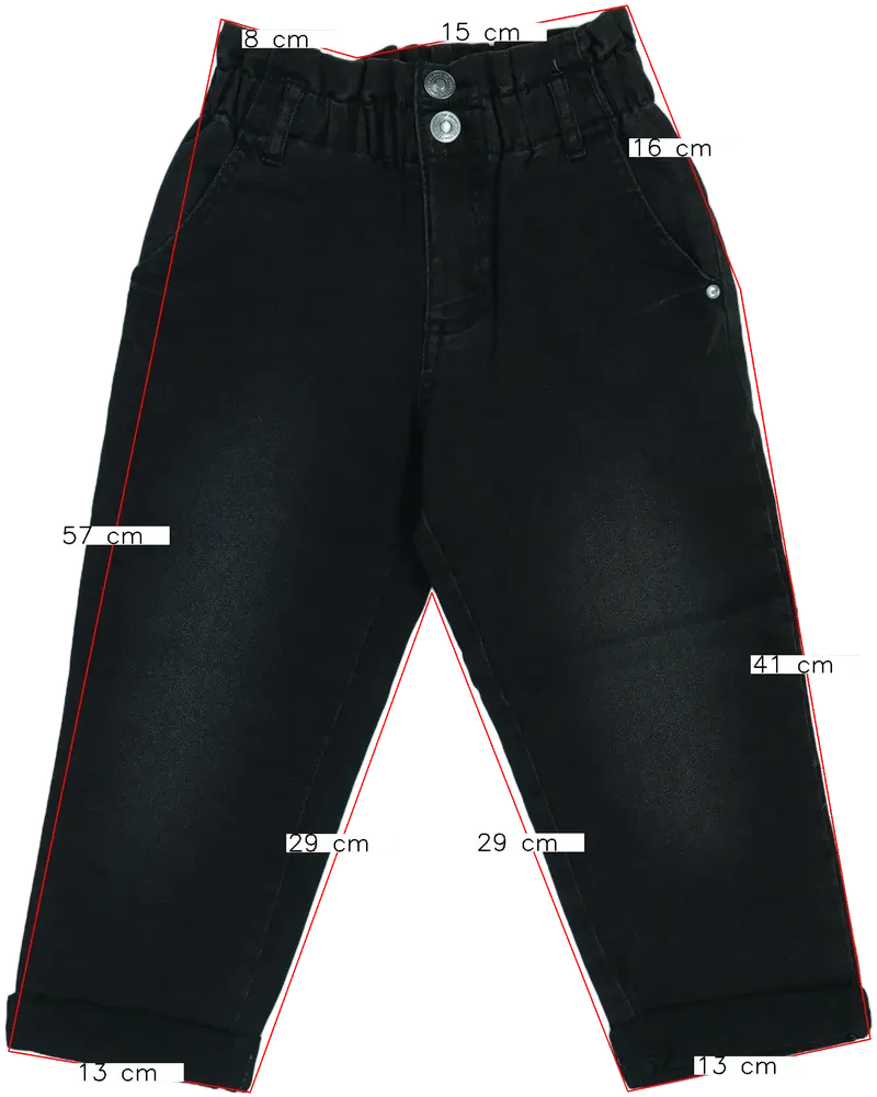 Fekete Benetton Farmernadrág EU 110 / UK 5 év / US 5 év/XS