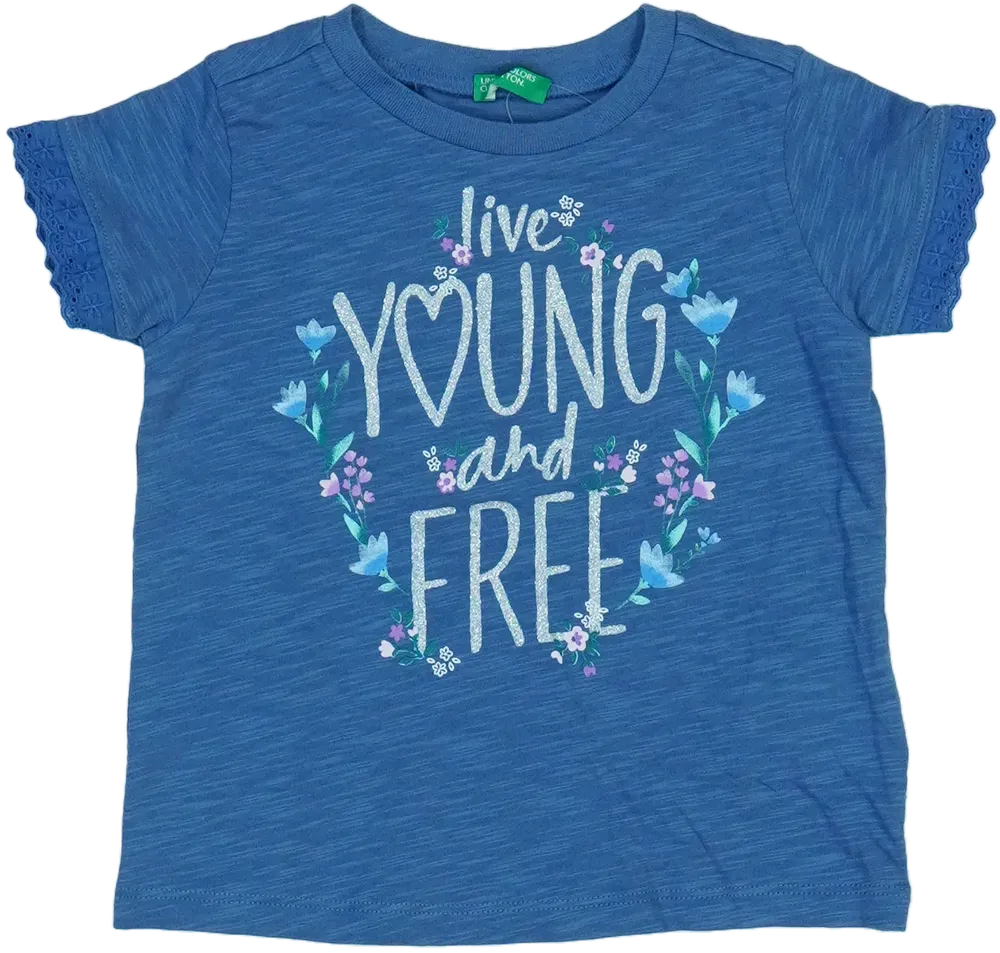 Kék Benetton Póló EU 86 / UK 12-18 hónap / US 18 hónap