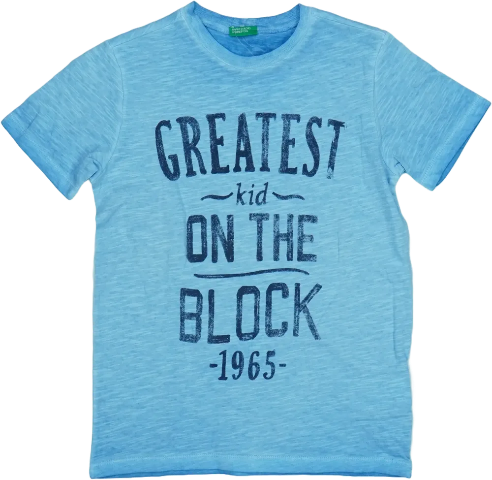 Kék Benetton Póló EU 140 / UK 10 év / US 10 év/L