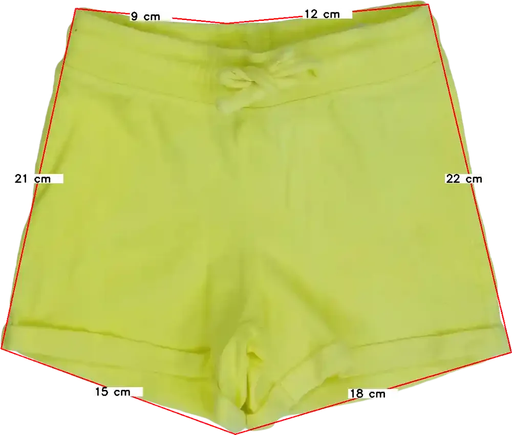 Sárga Benetton Rövidnadrág EU 92 / UK 2 év / US 2T