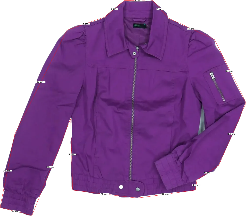 Lila Benetton Télikabát EU 176 / UK 16 év / US XL