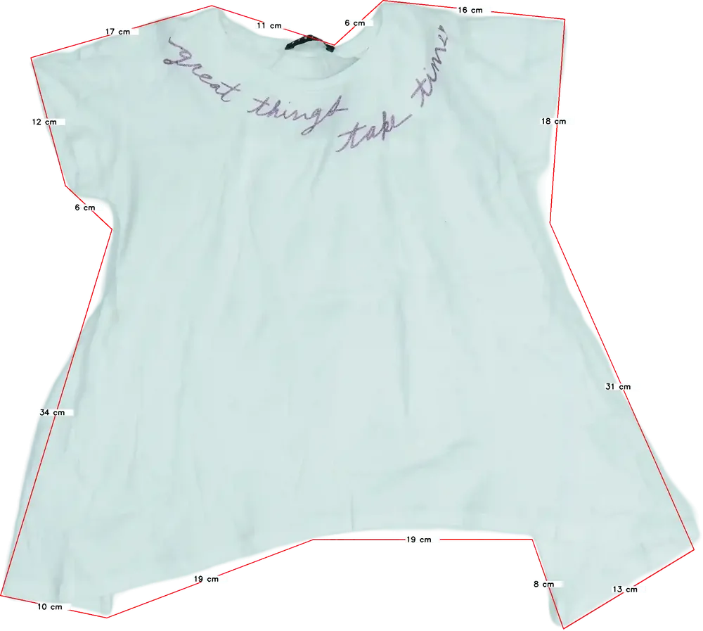 Fehér Sisley Tunika EU 128 / UK 8 év / US 8 év/M