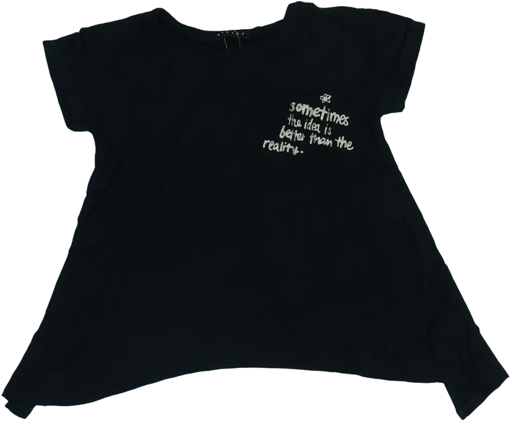 Fekete Sisley Tunika EU 128 / UK 8 év / US 8 év/M