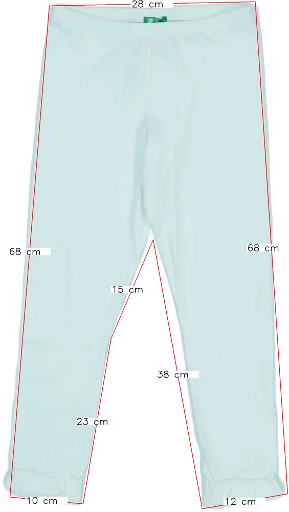 Fehér Benetton Leggings EU 140 / UK 10 év / US 10 év/L