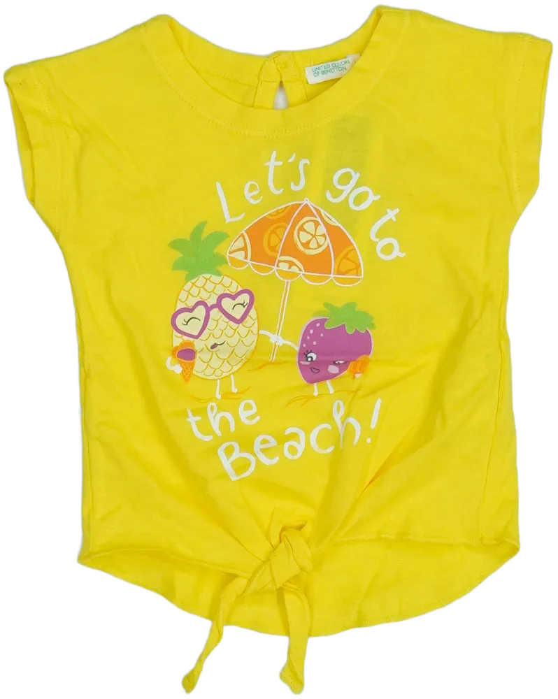 Sárga Benetton Póló EU 56 / UK Újszülött / US Újszülött