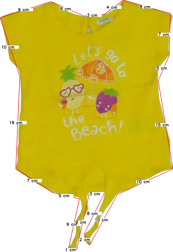 Sárga Benetton Póló EU 62 / UK 0-3 hónap / US 0-3 hónap