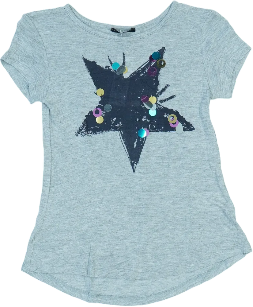 Szürke Sisley Póló EU 128 / UK 8 év / US 8 év/M