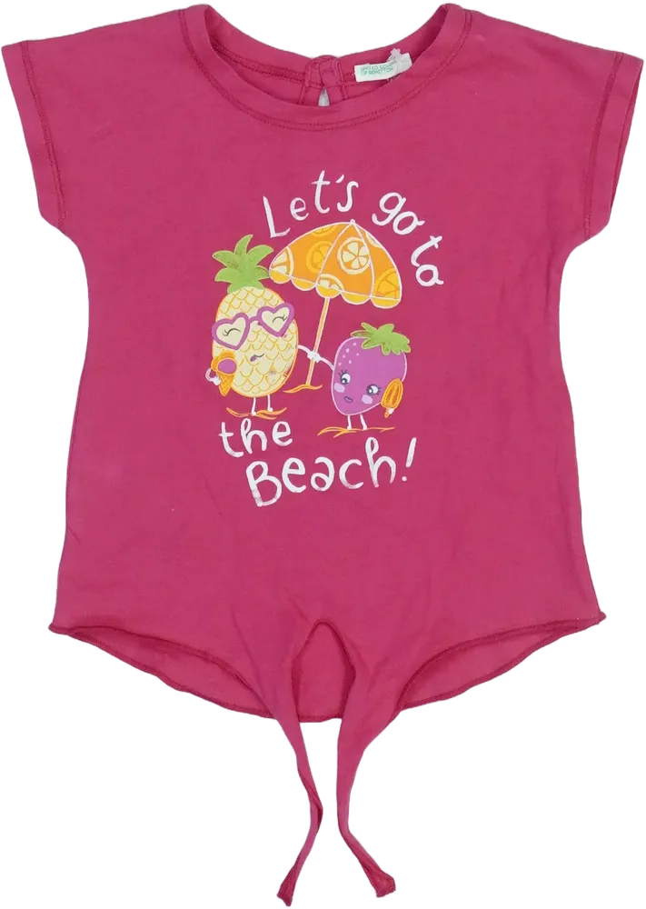 Rózsaszín Benetton Póló EU 68 / UK 3-6 hónap / US 3-6 hónap