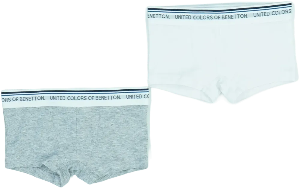 Szürke Benetton Csomag - Fiú / Férfi boxerek és alsónadrágok EU 92 / UK 2 év / US 2T
