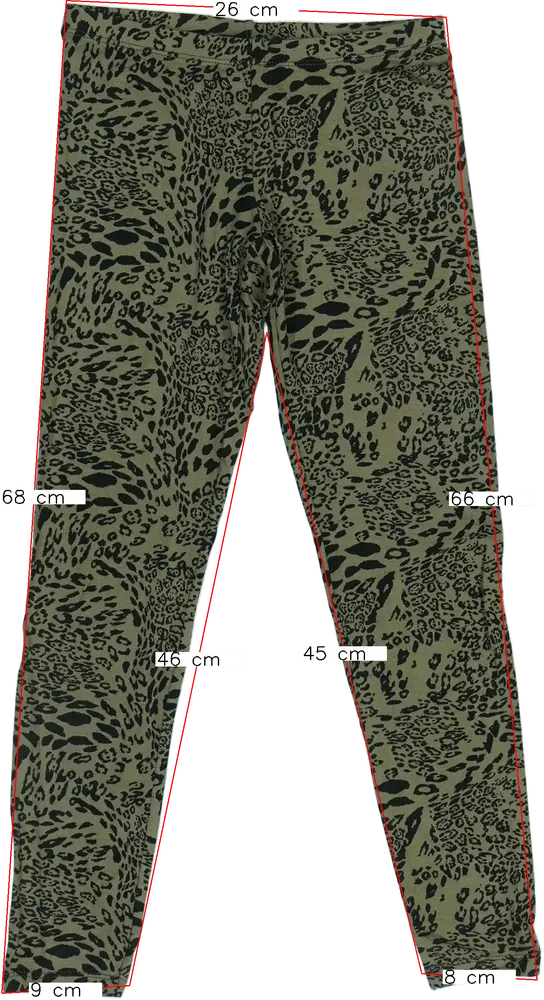 Zöld Sisley Leggings EU 128 / UK 8 év / US 8 év/M