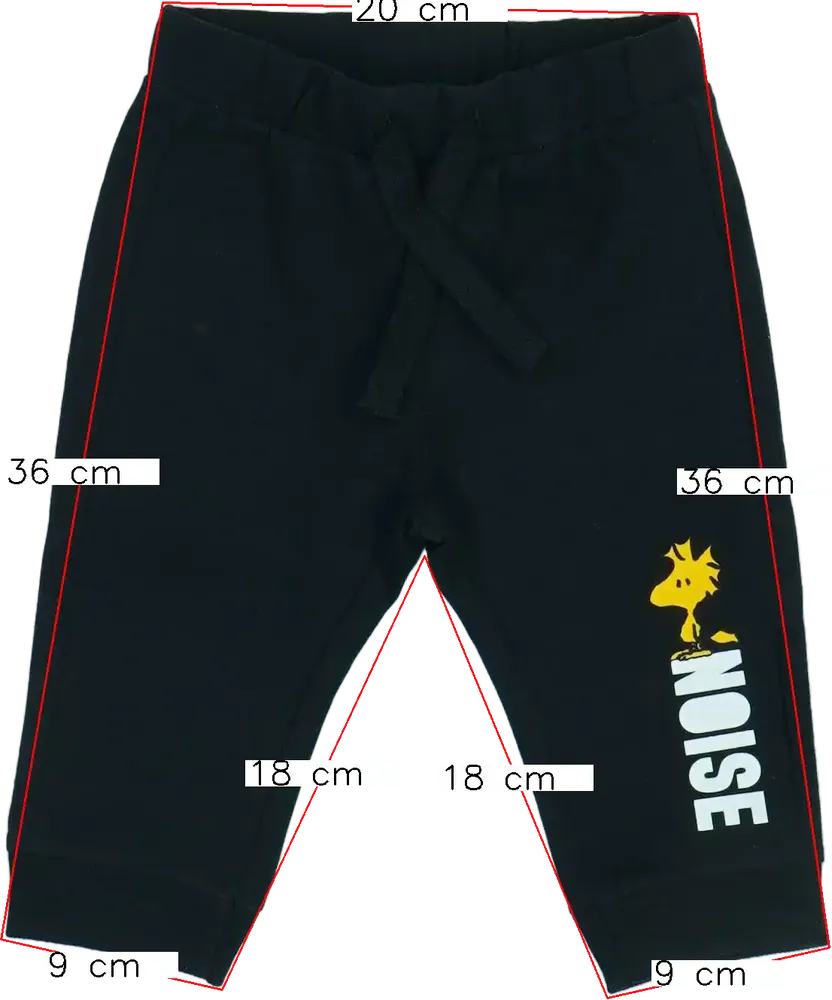 Fekete Benetton Melegítőnadrág EU 74 / UK 6-9 hónap / US 6-9 hónap