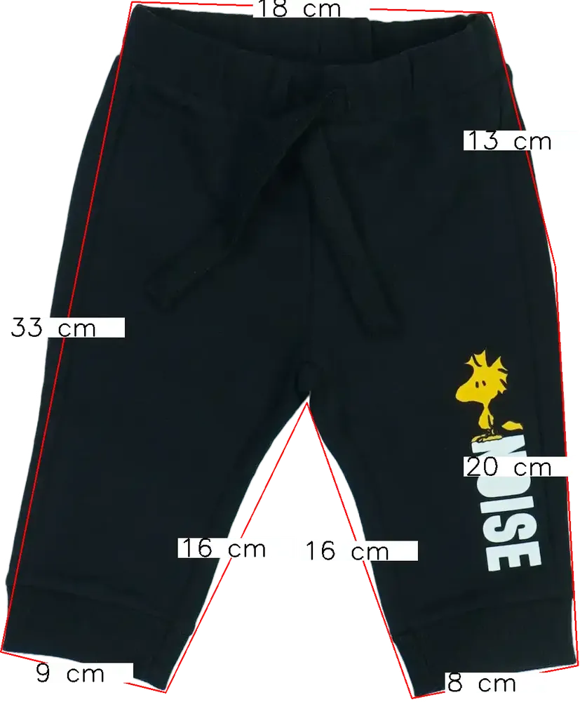 Fekete Benetton Melegítőnadrág EU 68 / UK 3-6 hónap / US 3-6 hónap