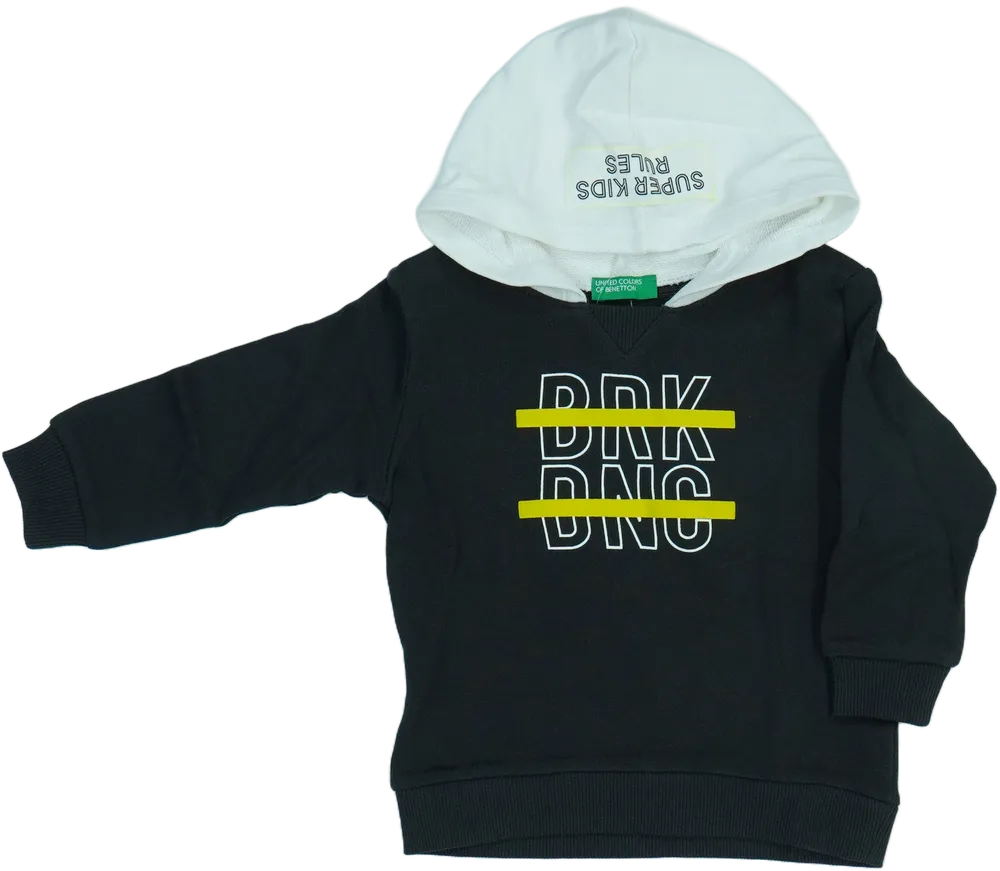 Szürke Benetton Kapucnis pulóver EU 86 / UK 12-18 hónap / US 18 hónap