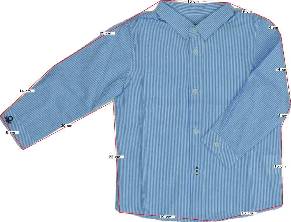 Kék Benetton Ing EU 92 / UK 2 év / US 2T