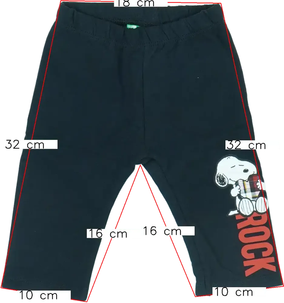 Fekete Benetton Leggings EU 68 / UK 3-6 hónap / US 3-6 hónap