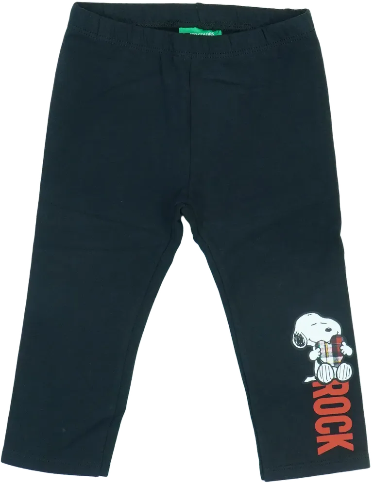 Fekete Benetton Leggings EU 86 / UK 12-18 hónap / US 18 hónap