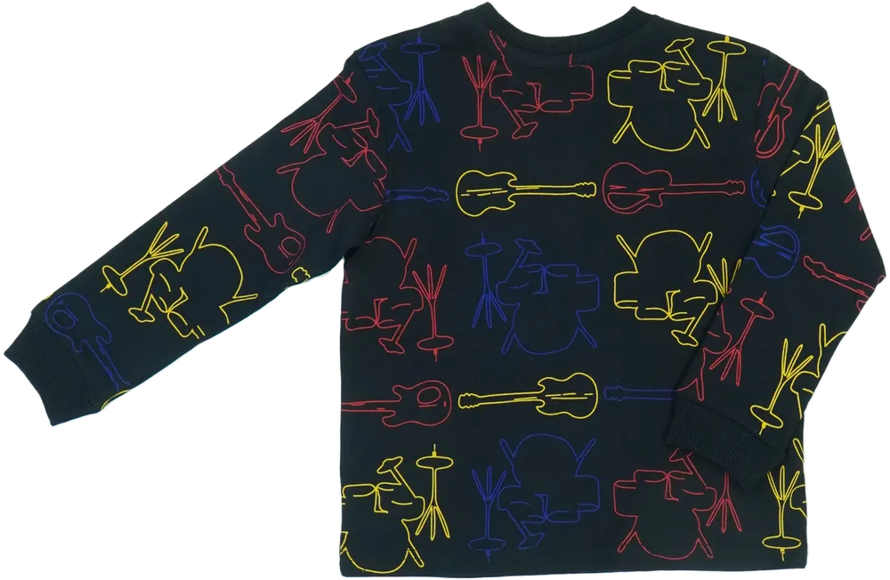 Fekete Benetton Hosszú ujjú felső EU 98 / UK 3 év / US 3T