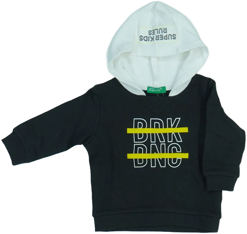 Szürke Benetton Kapucnis pulóver EU 68 / UK 3-6 hónap / US 3-6 hónap