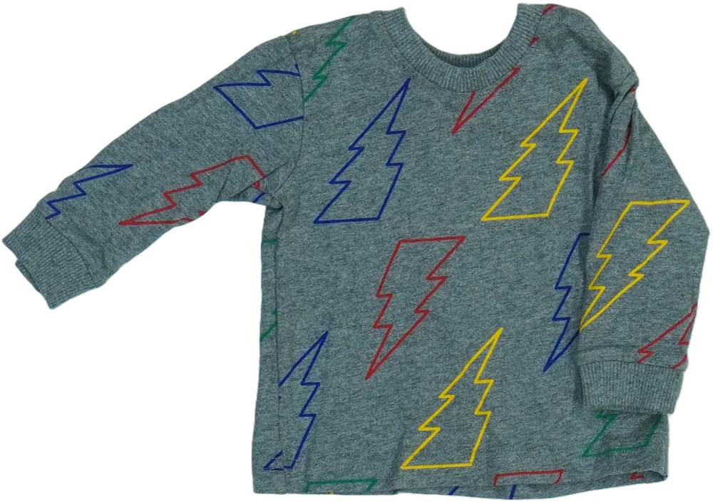 Szürke Benetton Hosszú ujjú felső EU 68 / UK 3-6 hónap / US 3-6 hónap