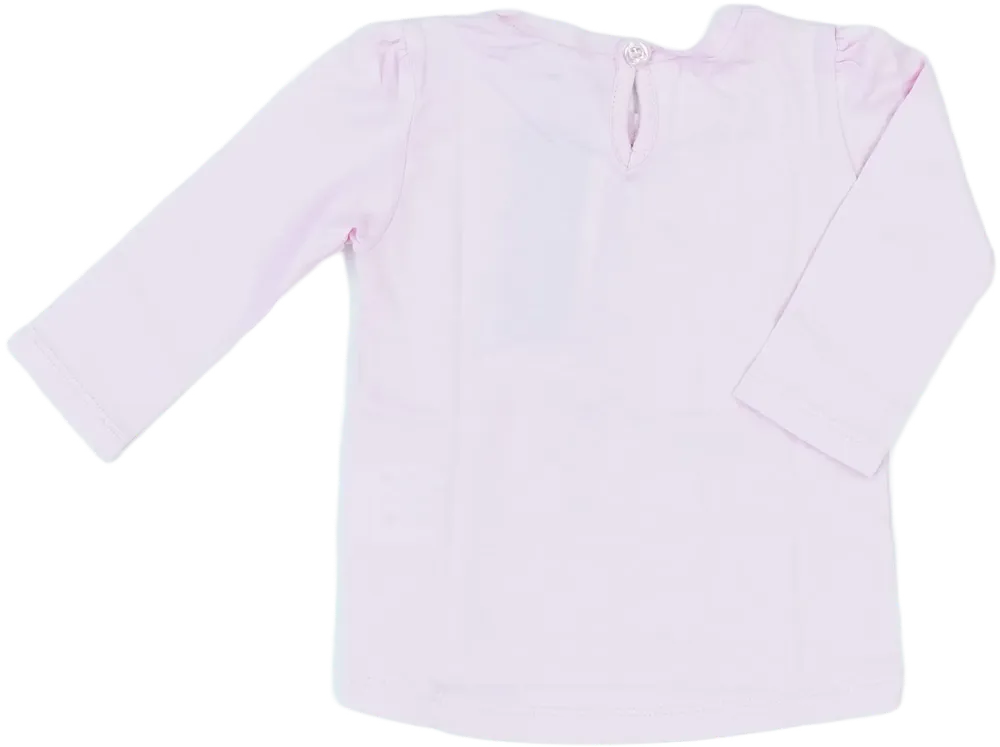 Rózsaszín Benetton Hosszú ujjú felső EU 62 / UK 0-3 hónap / US 0-3 hónap