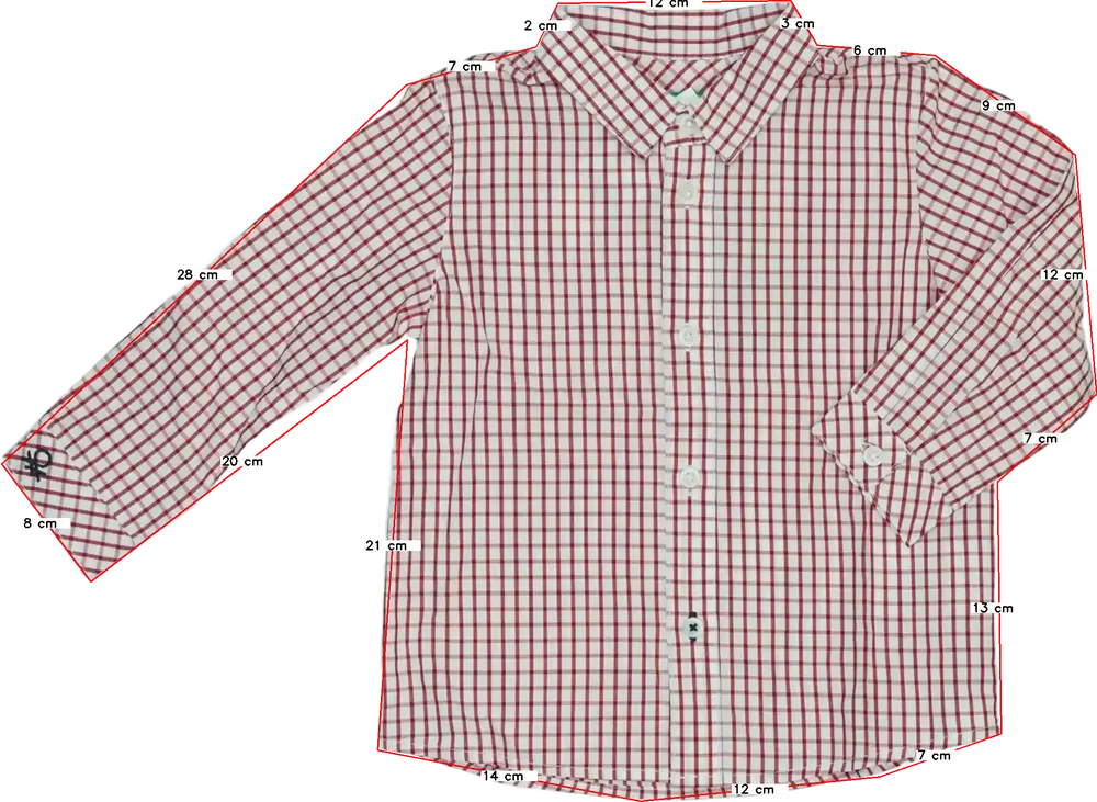 Piros Benetton Ing EU 86 / UK 12-18 hónap / US 18 hónap