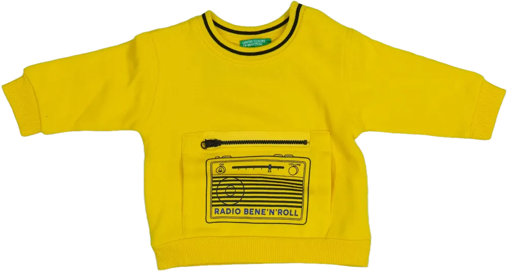 Sárga Benetton Pulóver EU 74 / UK 6-9 hónap / US 6-9 hónap