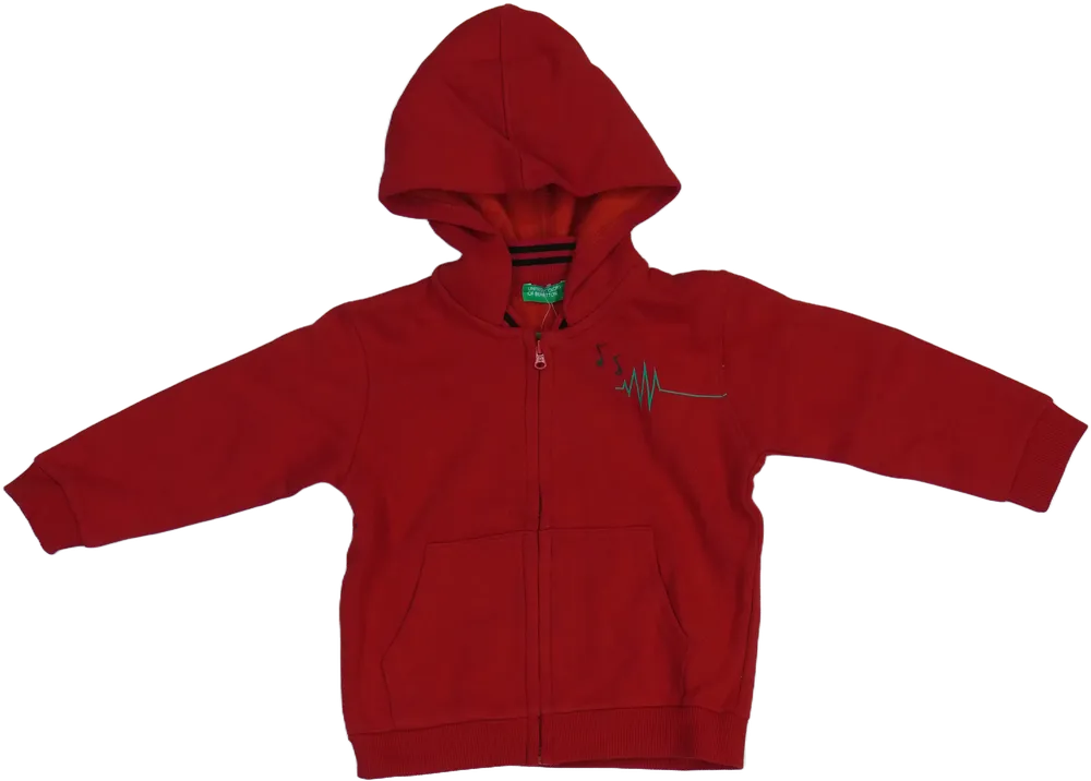 Piros Benetton Kapucnis pulóver EU 92 / UK 2 év / US 2T