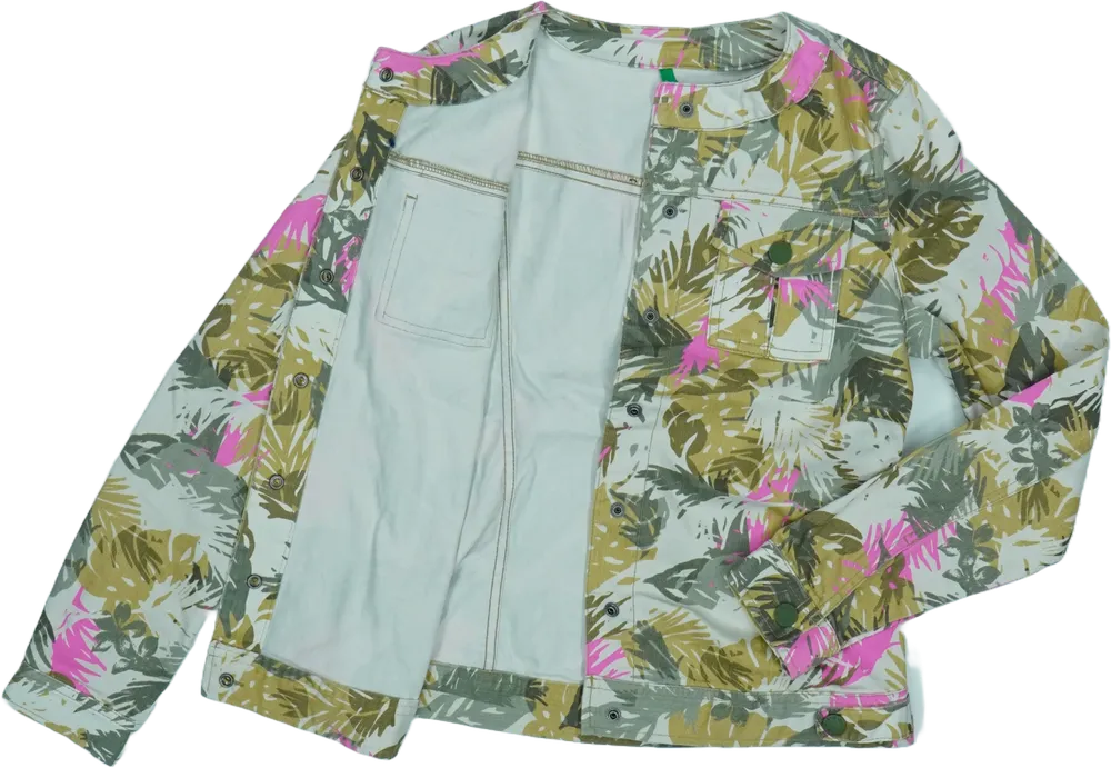 Többszínű Benetton Dzseki EU 158 / UK 13 év / US 14 év/XL