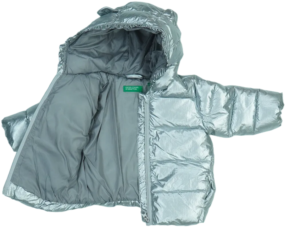 Ezüst Benetton Télikabát EU 68 / UK 3-6 hónap / US 3-6 hónap