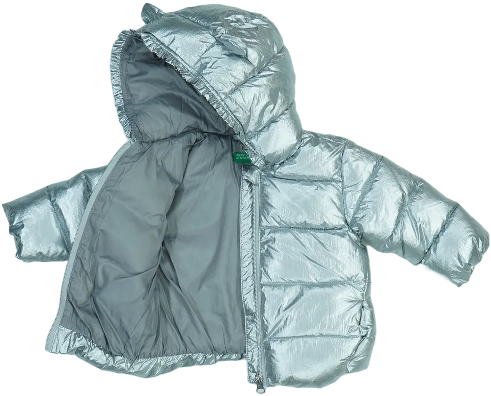 Ezüst Benetton Télikabát EU 74 / UK 6-9 hónap / US 6-9 hónap