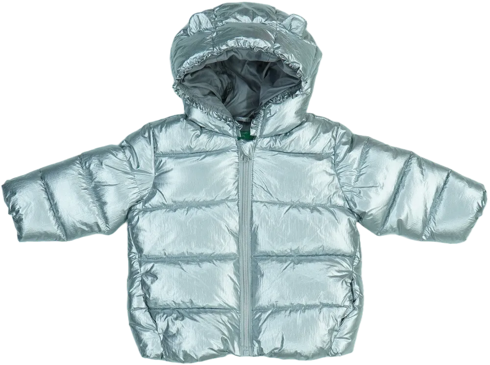 Ezüst Benetton Télikabát EU 80 / UK 9-12 hónap / US 12 hónap