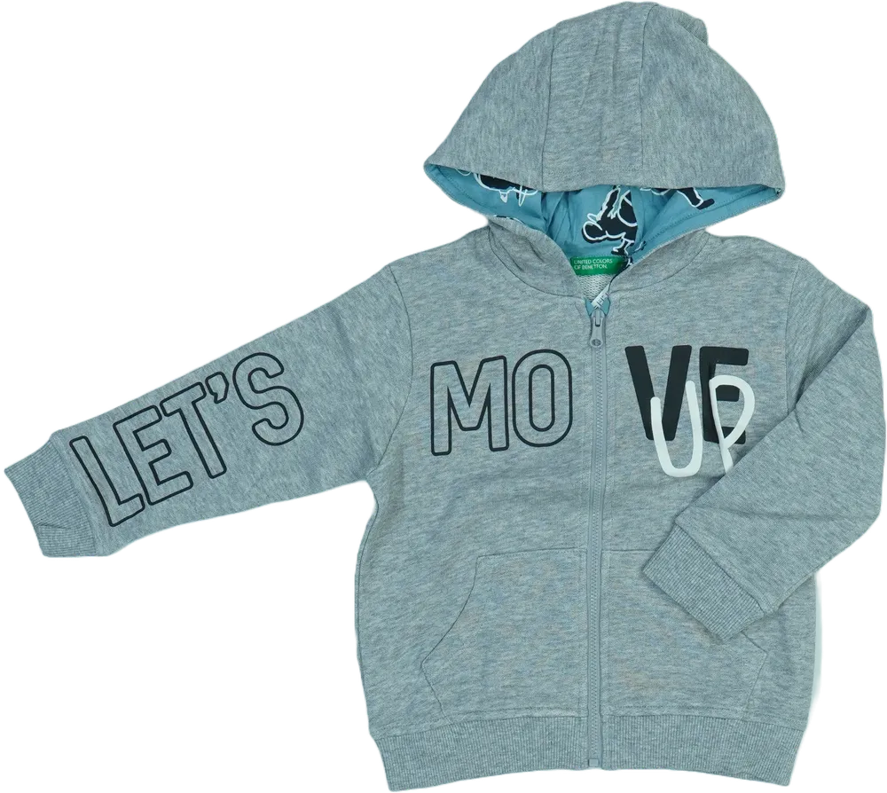 Szürke Benetton Kapucnis pulóver EU 98 / UK 3 év / US 3T