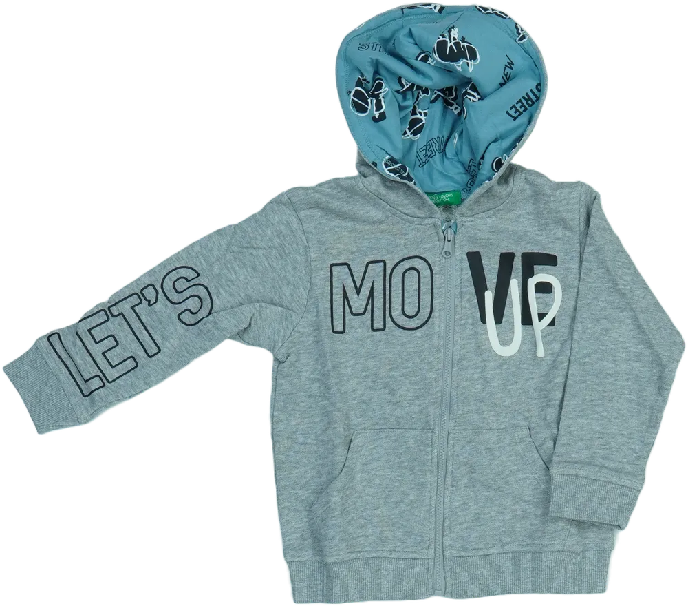 Szürke Benetton Kapucnis pulóver EU 104 / UK 4 év / US 4T/XS