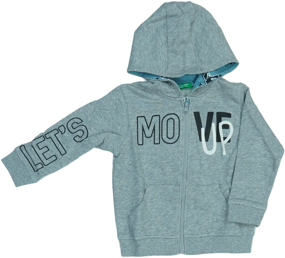 Szürke Benetton Kapucnis pulóver EU 104 / UK 4 év / US 4T/XS