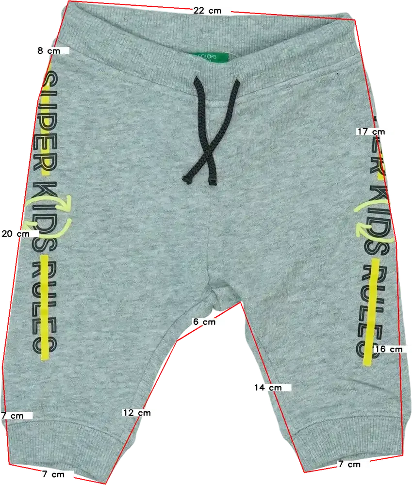 Szürke Benetton Melegítőnadrág EU 74 / UK 6-9 hónap / US 6-9 hónap