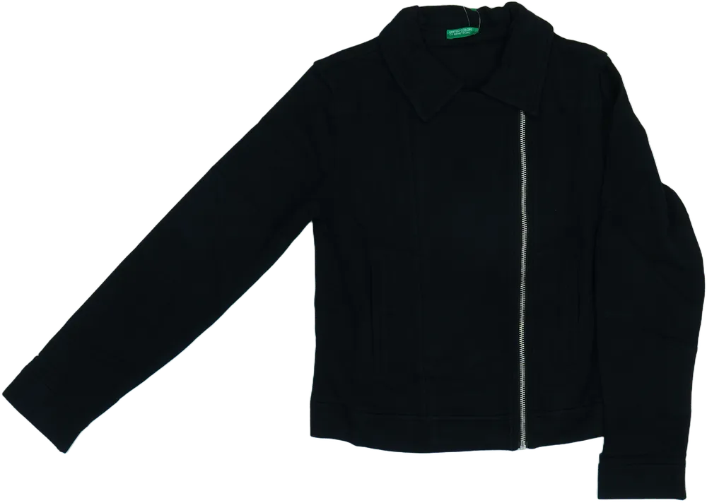 Fekete Benetton Dzseki EU 152 / UK 12 év / US 12 év/L