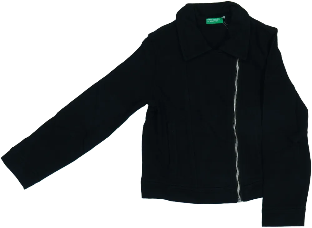 Fekete Benetton Dzseki EU 128 / UK 8 év / US 8 év/M