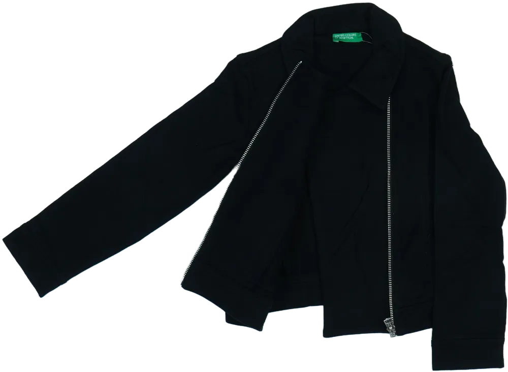 Fekete Benetton Dzseki EU 122 / UK 7 év / US 7 év/M