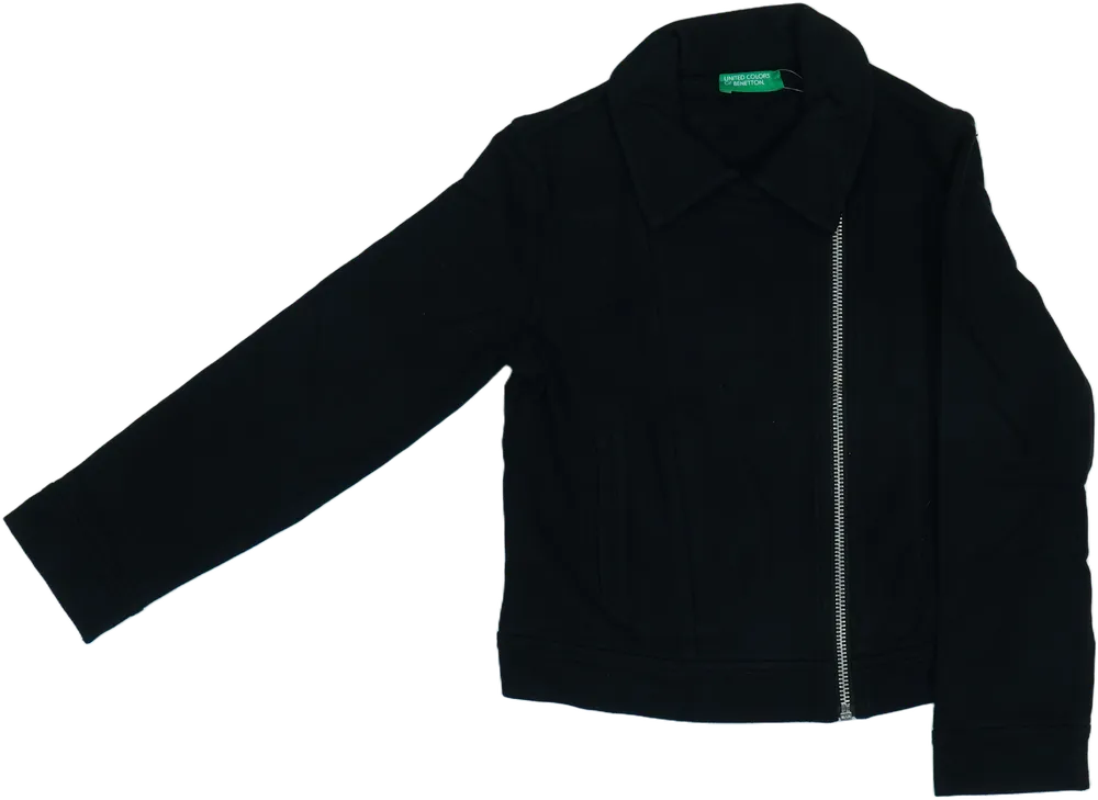 Fekete Benetton Dzseki EU 122 / UK 7 év / US 7 év/M