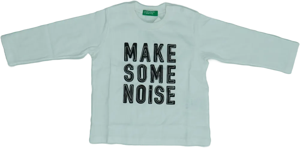 Fehér Benetton Hosszú ujjú felső EU 86 / UK 12-18 hónap / US 18 hónap