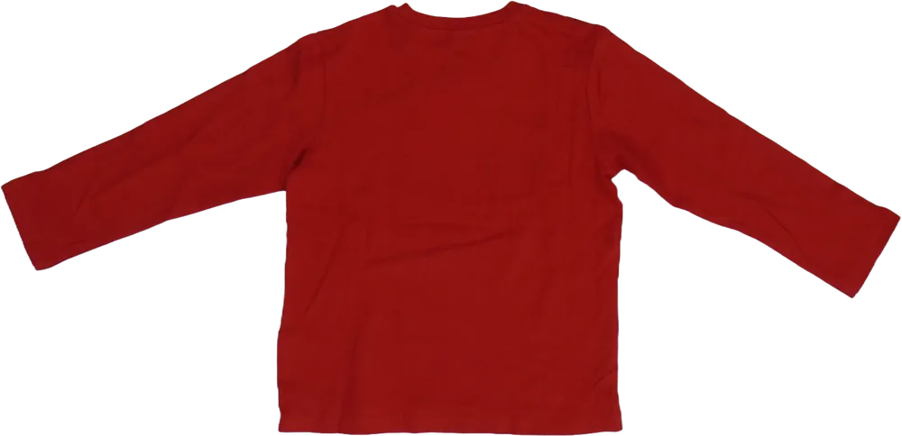 Piros Benetton Hosszú ujjú felső EU 104 / UK 4 év / US 4T/XS