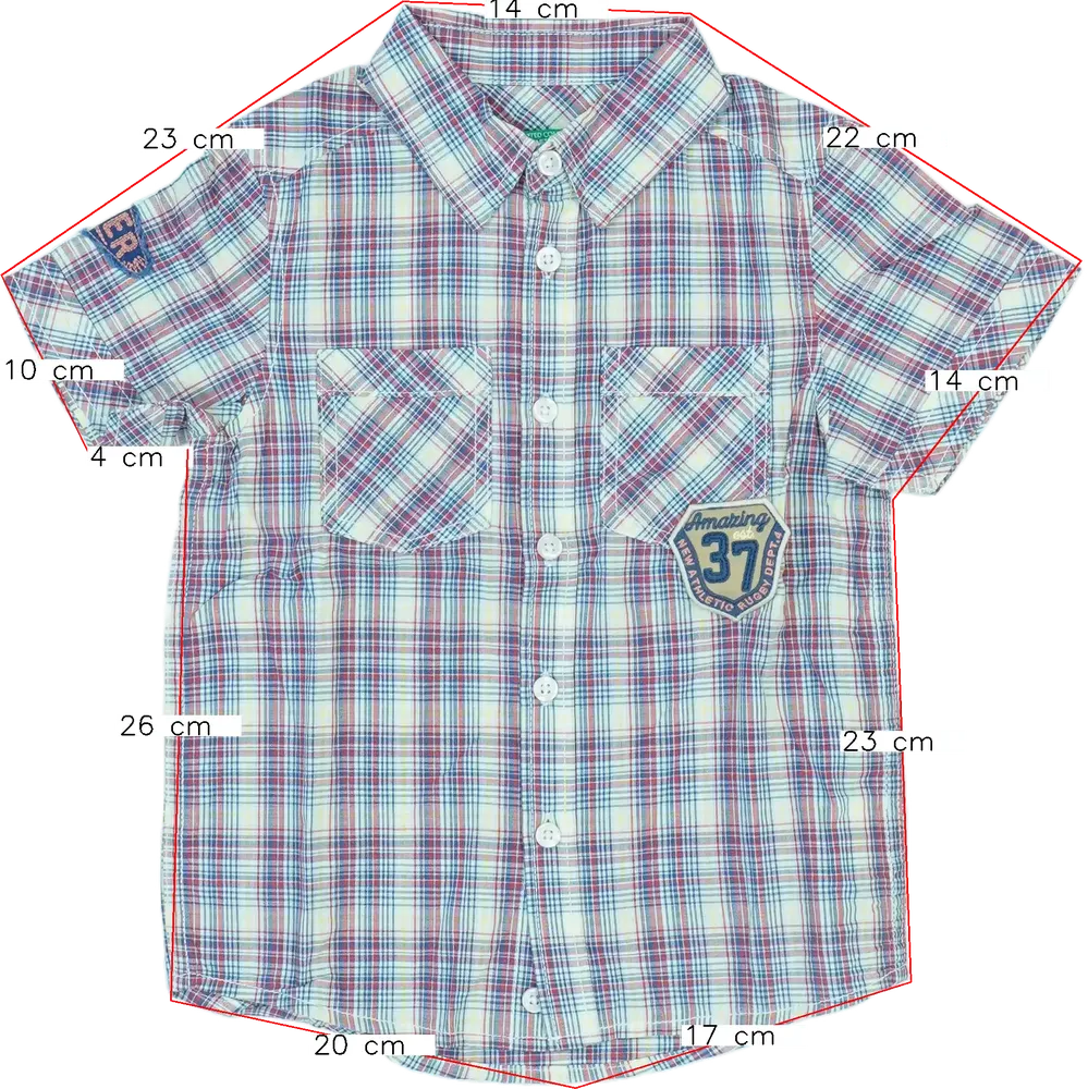 Többszínű Benetton Ing EU 110 / UK 5 év / US 5 év/XS