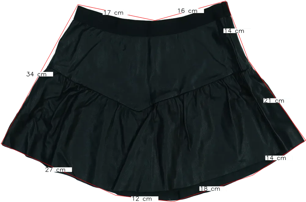 Fekete Sisley Szoknyanadrág EU 152 / UK 12 év / US 12 év/L