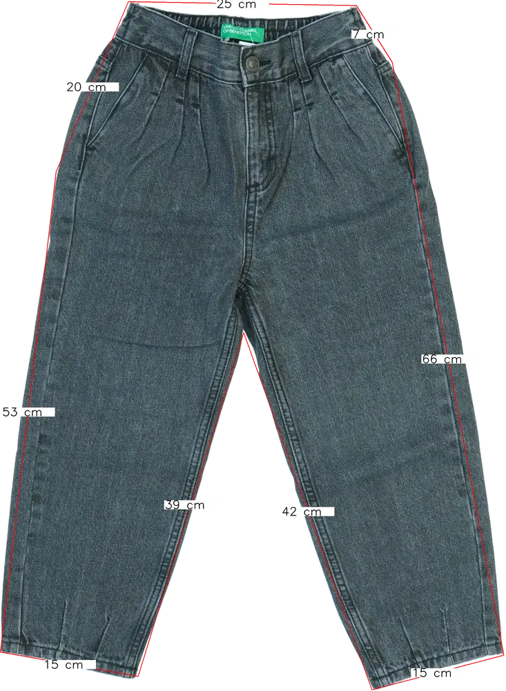 Szürke Benetton Hosszúnadrág EU 128 / UK 8 év / US 8 év/M