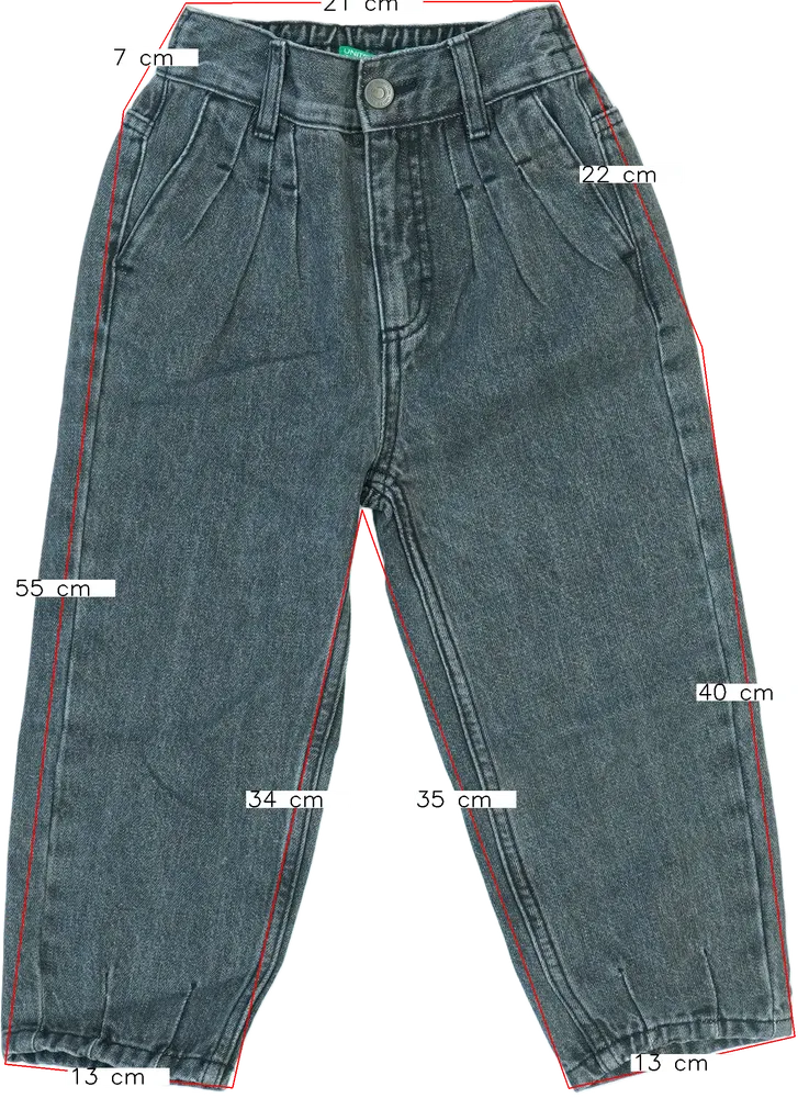 Szürke Benetton Hosszúnadrág EU 110 / UK 5 év / US 5 év/XS