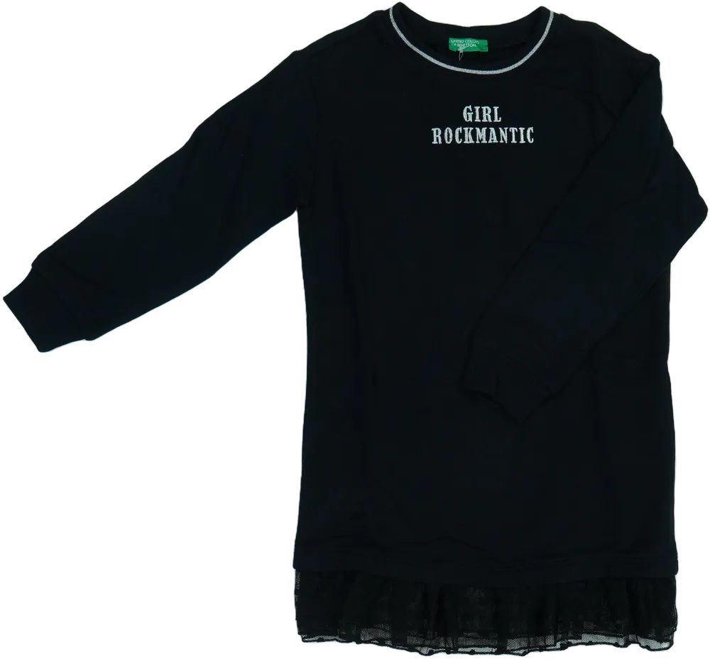 Fekete Benetton Ruha EU 122 / UK 7 év / US 7 év/M