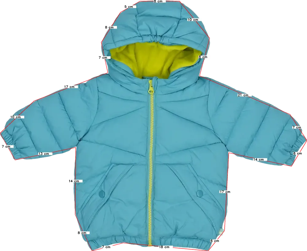 Kék Benetton Télikabát EU 68 / UK 3-6 hónap / US 3-6 hónap