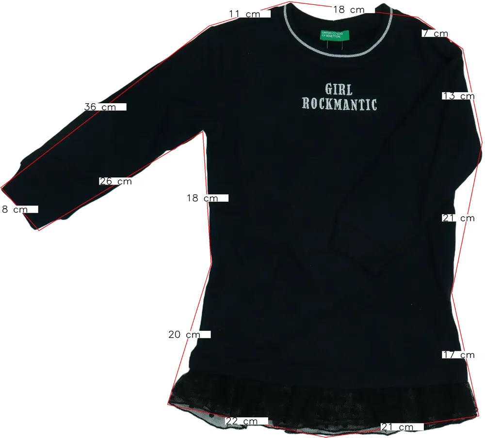 Fekete Benetton Ruha EU 110 / UK 5 év / US 5 év/XS