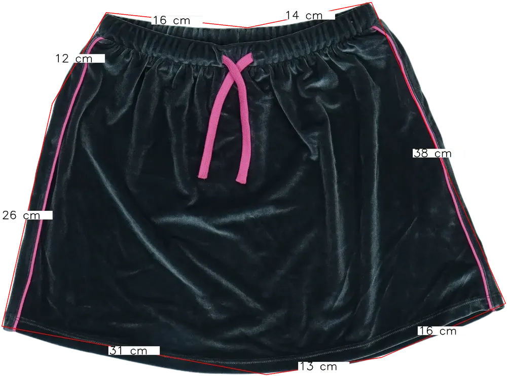 Ezüst Benetton Szoknya EU 146 / UK 11 év / US 12 év/L