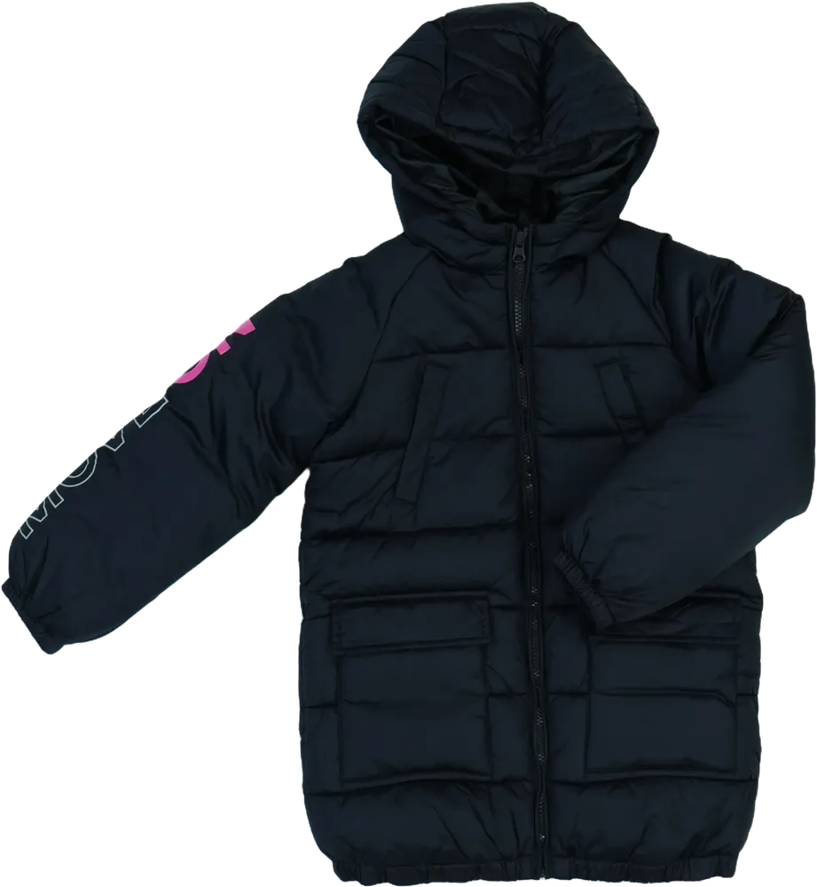 Fekete Benetton Télikabát EU 122 / UK 7 év / US 7 év/M